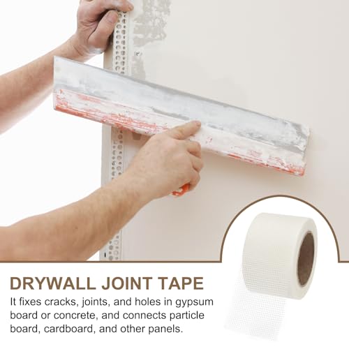 PATIKIL Drywall Repair Mesh Tape, 3 inch x 82 ft Fiberglass Repair Patch Self-Adhesive Dry Wall Joint Tape 10 Mesh Wall Hole Crack and Seam Patch, White - size: 3 Inch X 82 Feet