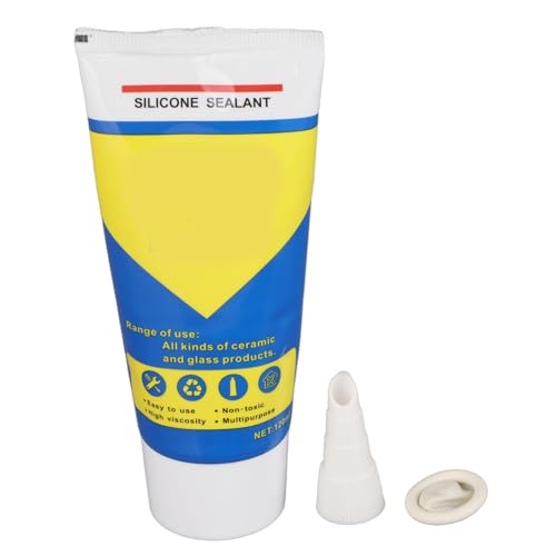 Sealant Water Caulk Adhesive for Bathroom Kitchen Basement Indoor Use with ABS Glass Ceramic Wood Aluminum Stainless Steel (Clear) - size: Clear