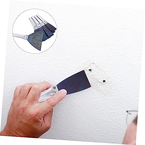 Tofficu Convenience Kit 5pcs Putty Knife Set Steel Drywall Scrapers for Cleaning