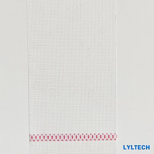 LYLTECH Drywall Joint Tape- 5.7in X 100 ft,13 MESH,100% Fiberglass,Heavy-Duty Self-Adhesive Wall Crack and Seam Patch