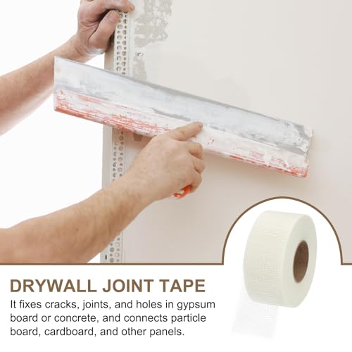PATIKIL Drywall Repair Mesh Tape, 3 inch x 328 ft Fiberglass Repair Patch Self-Adhesive Dry Wall Joint Tape 9 Mesh Wall Hole Crack and Seam Patch, White - size: 3 inch x 328 Feet