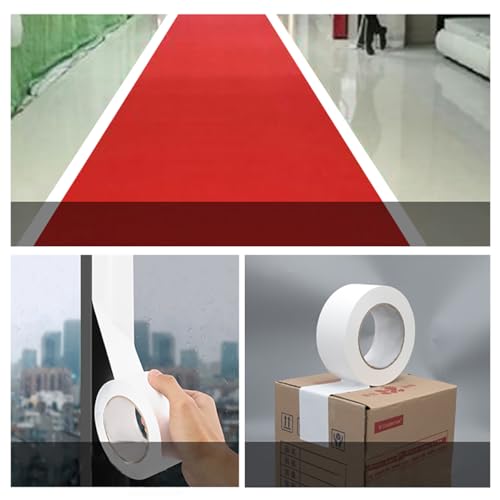 XUXU 2 Pack White Duct Tape Heavy Duty Waterproof, Strong Adhesive Tape Bulk for Indoor Outdoor Repairs Tear by Hand, 40 Yards x 2 Inch Total