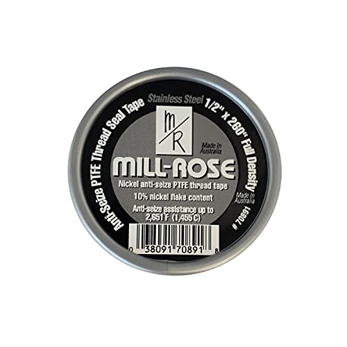 Stainless PTFE Thread Seal Tape, 1/2 X 260IN, Rolls