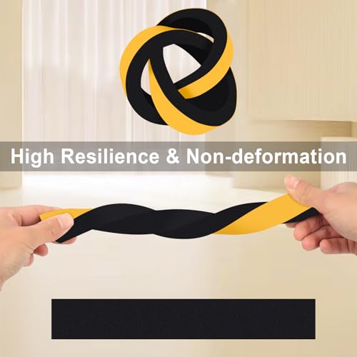 High Density Foam Weather Stripping Door Seal Strip Insulation Tape Roll for Insulating Door Frame, Window, Air Conditioner Self Adhesive Sealing Weatherstrip Dustproof (1 in x 1/2 in x 20 Ft) - size: 1 in X 1/2 in X 20ft