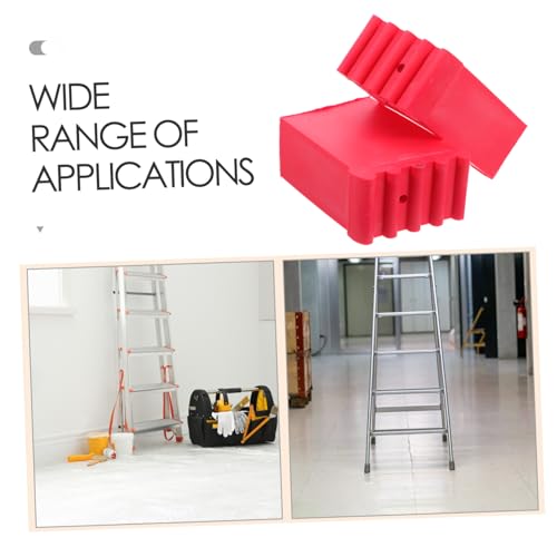 DOITOOL 2pcs Ladder Non-Slip Rubber Feet Covers Anti-Slip Ladder Pads for Safety and Stability Sturdy Foot Protectors for Home and Construction