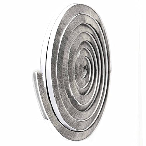 Door Brush Seal, 33Feet, Felt Pile Weather Stripping for Doors, Weather Strip for Windows Cabinet, Self Adhesive Draft Blocker, Dust Stopper Sliding Door Seal Winter, Grey 10m - size: 33 Feet