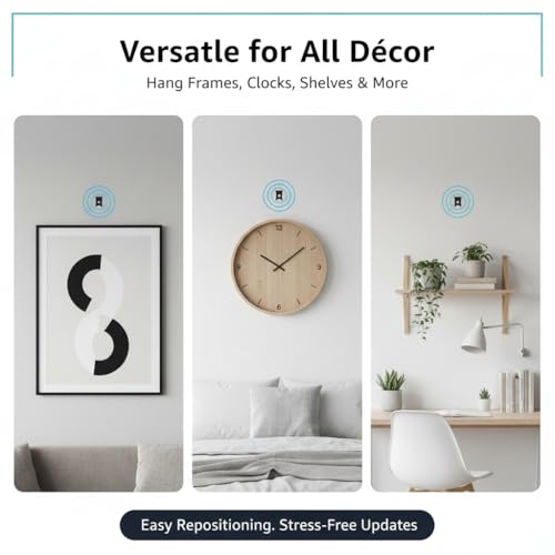 20Pcs Hardened Steel Claw Picture Hangers for Drywall,No Nails,Minimal Damage Wall Hooks for Frames, Art, Mirrors, Photos & Posters,All-in-One Hanging Hardware Kit for Room/Office Decor