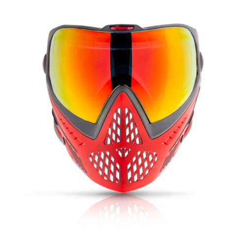 Maddog Dye i5 Thermal Anti-Fog Paintball Airsoft Mask Goggle System Combo with Microfiber Bag | Safety Certified Protection - color: Shadow Fire