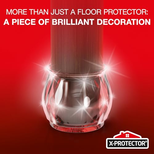 X-Protector Silicone Chair Leg Floor Protectors with Non-Slip Bottom - 16 PCS - Anti-Slip Chair Leg Covers - Non-Skid Furniture Leg Caps - Furniture Pads for 1.4-1.8" Round & 1.1-1.4" Square Legs! - size: 1.4" - 1.8"