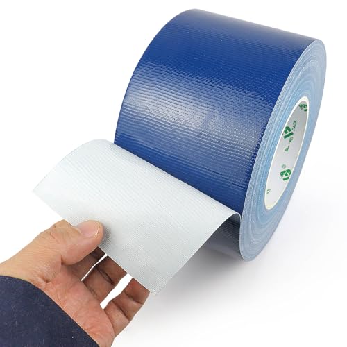 BOMEI PACK Dark Blue Sticky Duct Tape Heavy Duty Strong Industrial Color Duct Tape 3.6inch x 72yds for Packing and Repairing 1Pack - color: Dark Blue