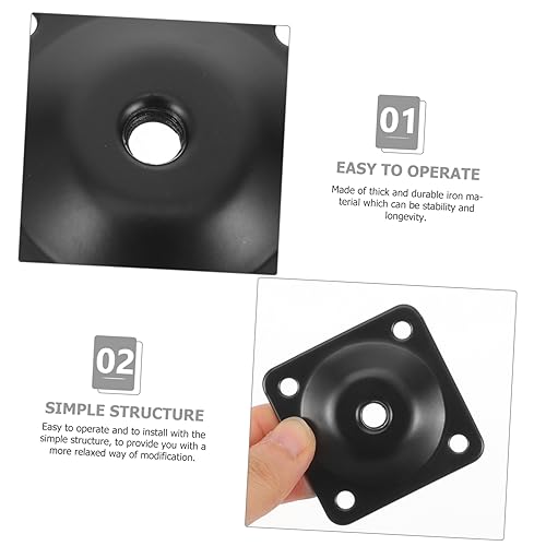 1set Table Leg Connector Flat Mounting Plates for Furniture Repair Heavy-Duty Brackets for to Tables Chairs Sofas More