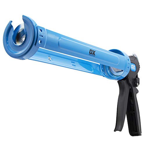 OX Pro 29 oz Caulking Gun - Heavy Duty Dual Thrust (24:1 or 12:1) Manual Caulk Gun for Large 29 oz Cartridges - Best Professional Caulking Tool for Sealant & Adhesive - size: 29 oz - Dual Thrust Switch