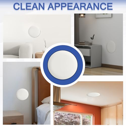 4Pcs CP3540 Ceiling Cover Plate, Round Electrical Box Cover for 3.5-4 Inch Holes, Wall Smog Detector Light Fan Fixture Hole Concealer - color: 4Pcs CP3540