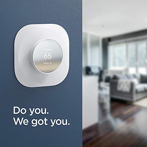 Spigen Wall Plate Designed for Google Nest Thermostat Wall Plate (Included Metal Plate and 4 Screws) - White - color: White