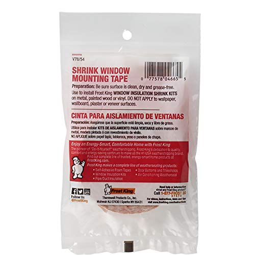 Frost King Double Face Mounting Tape, 1/2"x54' - For 3 Windows - size: 54 Foot (Pack of 1)