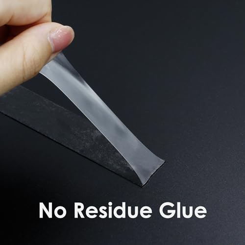 Double Sided Tape Clear, 20mm x 15M x 0.5mm Thickness, Transparent Strong Acrylic Adhesive Tape for Mobilephone LCD Strips Screen Case Wood Glass Repair Mounting - size: 20mm