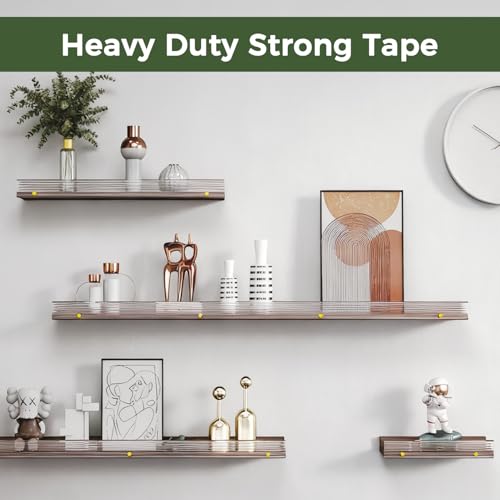 SWRT Double Sided Heavy Duty Tape, 1.18 Inch x 120 Inch Extra Large Nano Transparent Adhesive Tape, Removable Clear Mounting Strips for Walls, Picture Hanging, Posters, Carpet, and Home Decor - size: 1.18 Inch x 120 Inch