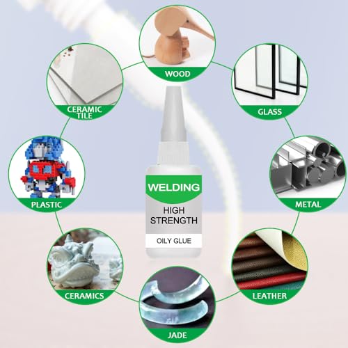150ML Welding High-Strength Oily Glue, Upgrade Strong Glue for Everything, Instant Bonding Super Glue in 10s for Metal, Wood, Ceramics, Leather, Glass (1 pcs) - color: 1 pcs