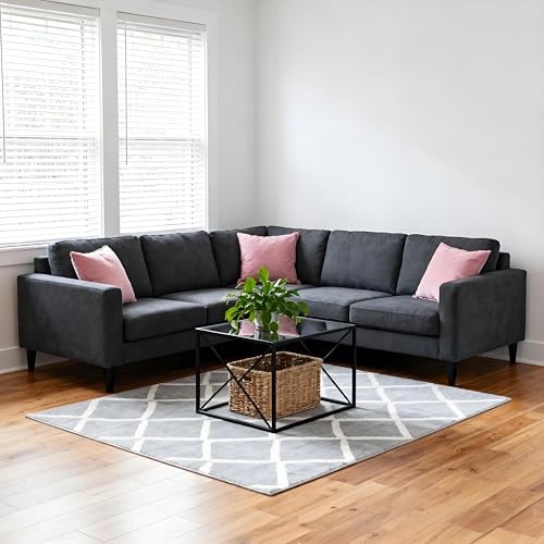 LazyMe Universal Sectional Sofa Interlocking Sofa Connector Bracket with Hardware- 2 Sets, 4 Piece - color: 4 Piece
