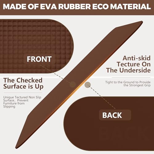 Non Slip Recliner Pads For Hardwood Floors, Recliner Floor Protector Keep Recliner From Sliding, Recliner Slide Stoppers, Under Recliner Mat, Furniture Pad For Recliner, Recliner Gripper,Recliner Grip - size: Square-Brown