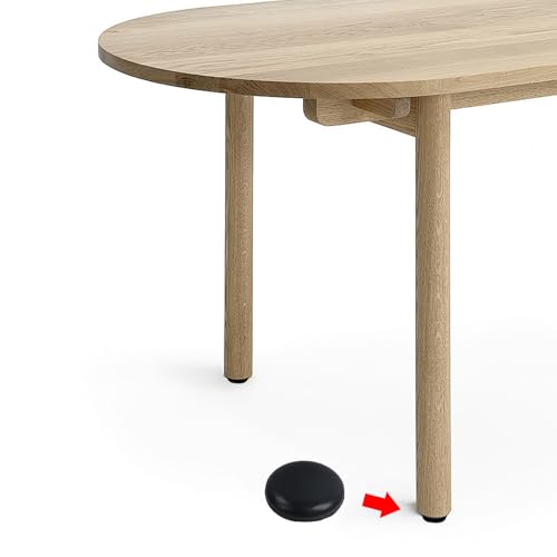 MY MIRONEY Round Chair Sliders Black Self-Adhesive Furniture Slider Gliders Floor Protector Pads with a Clear Plastic Box, 1 Inch, 40PCS - style: 1"; Black; 40PCS