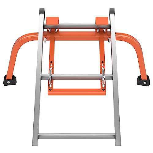 Ladder Stabilizer for Roof, Toovem Ladder Stabilizer for Accessory for Roof Gutter, Wall Ladder Standoff, Heavy Duty Roof Ladder with Non-Slip Rubber, Adjustable, Easy Use