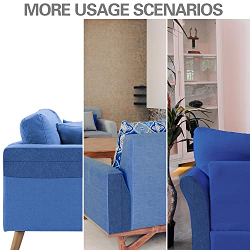 Azobur Velvet Repair Patch, Self-Adhesive Flannel Fabric Patch, Multi Colors, Microfiber Patch,Can be Used to Patch Sofas, Car Seats, Handbags, Jacket Holes and Tears (Blue) - color: Blue, size: 4" x 30"-2 ROLLS