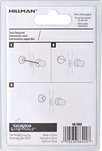 Hardware Essentials 851316 1-7/8" White Adhesive Wall Mount Door Stop (2 Pack)