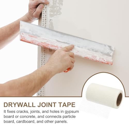 PATIKIL Drywall Repair Mesh Tape, 8 inch x 82 ft Fiberglass Repair Patch Self-Adhesive Dry Wall Joint Tapes 6 Mesh Wall Hole Crack and Seam Patch, White - size: 8 inch x 82 Feet