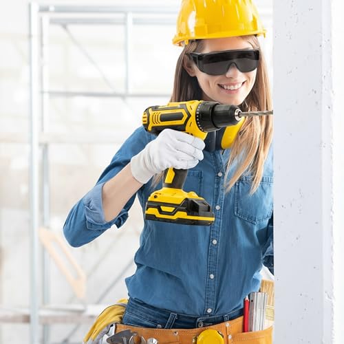 UNCO- Safety Goggles Over Glasses, Protective Goggles, Anti Fog, Work, Safety Glasses Over - color: Gray and Yellow, size: 2 Pack