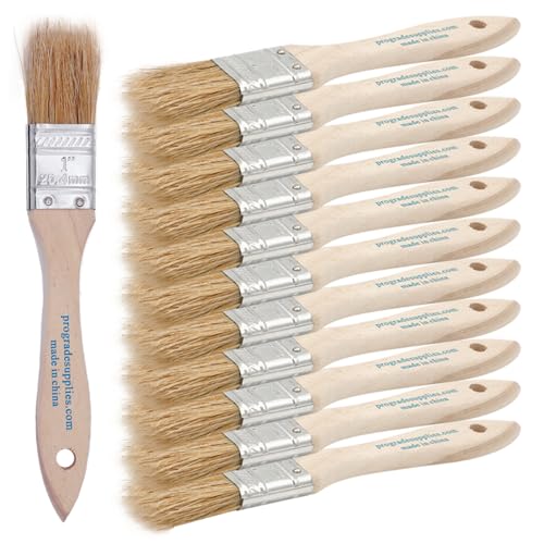 Pro Grade 1" Chip Brushes – Disposable Paint Brushes (12 Pack) DIY Pack for Touch Up, Trim & Detail Work