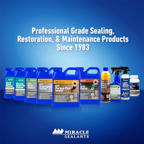 Miracle Sealants Grout Sealer Plus Invisible Penetrating Sealer Spray, 16 oz, 6 Pack - size: 16 Fl Oz (Pack of 6)