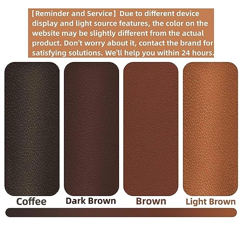 Leather Repair Patch, 17X79 Inch Repair Patch Self Adhesive Waterproof, DIY Large Vinyl Patches for Couches, Furniture, Kitchen Cabinets, Wall (Dark Brown, 17X79 Inch) - color: Dark Brown, size: 17X79 inch