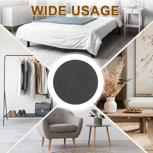 uxcell 30 Pcs Felt & EVA Furniture Pads, 1 3/8" (35mm) Round Furniture Feet Wood Floor Protectors Self Adhesive for Protecting Hardwood Floors, Table Legs and Chair Legs, Gray+Black - size: 3/4"