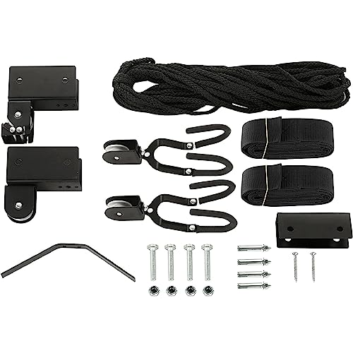 RAD Sportz Kayak Storage Hoist - Overhead Pulley System with 125lb Capacity for Canoes, Bikes, Ladders, and More - for up to 12-Foot Ceilings - size: 1 Pack