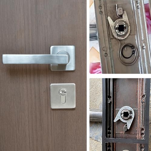8PCS Door Handle Spring Repair Kit 27.5mm Diameter Coil 1mm Round Circlip Universal DIY Door Lock Accessories 4 Springs And 4 Circlips Each For Repairing Security Doors Wooden Doors