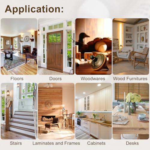HARFINGTON 12 Colors Wood Filler Scratch Repair Kit Touch Up Filler Wood Paint for Repairing Scratches Cracks Holes on Wooden Floors Cabinet, Table, Warm White Series - color: Warm White Series