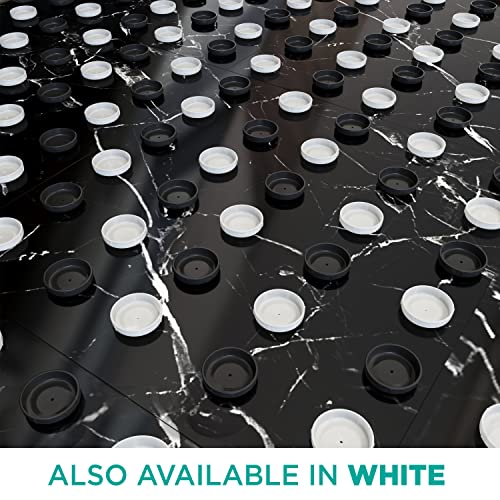 Wrought Iron Patio Furniture Feet Caps (32 Pack, Black) - 1.5" Round Plastic Outdoor Chair Leg Caps, Patio Furniture Replacement Feet - color: Black, size: 32 Gliders