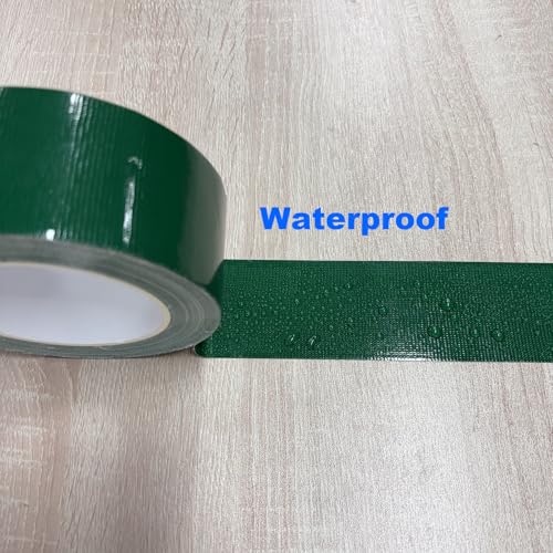 Green Duct Tape, 2 Inches x 32 Yards, Heavy Duty, Strong, Durable, Flexible, Easy-Tear by Hand, No Residue, Waterproof for Home Repairs, Fixed Carpet Edge, DIY Projects - color: Green