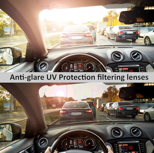 Fit Over Wrap Sunglasses Polarized Lens Wear Over Eyeglasses 100% UV Protection for Men and Women - color: 1 Pack: Black Frame and Blue Mirror Lens