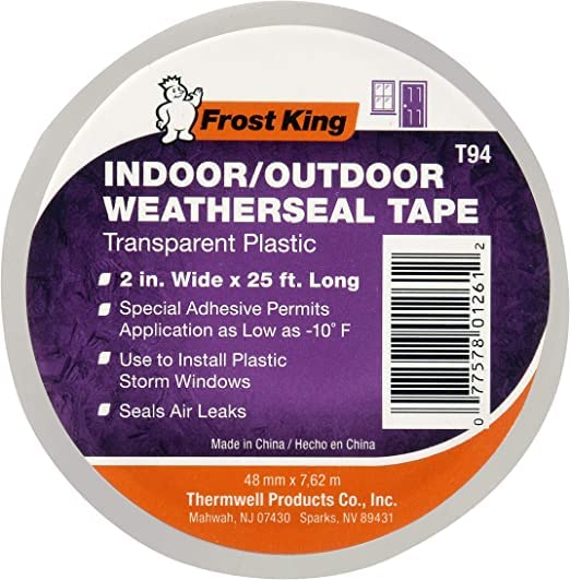 THERMWELL T96H Weatherseal Tape, 2"/100' (2" X 25 ft (4-Pack)) - size: 2" X 25 ft (4-PACK)