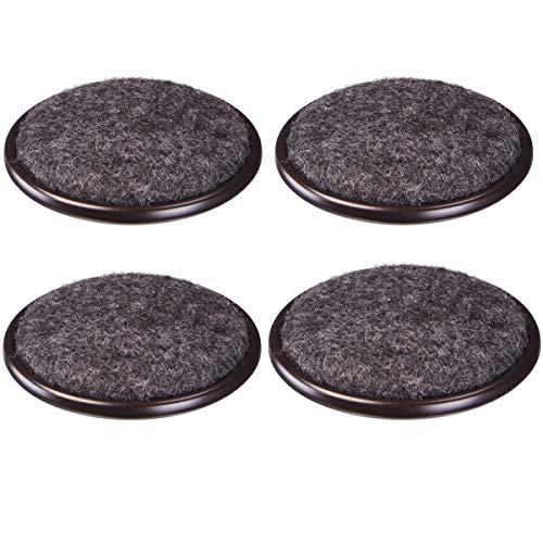 Rocky Mountain Goods Carpet Base Furniture Cups 4 Pack - Protection for Hardwood Floors, Carpet, Laminate, Tile - Non Slip Heavy Duty Metal Design with Carpet Base Caster Cups (1 5/8") - size: 1 5/8"