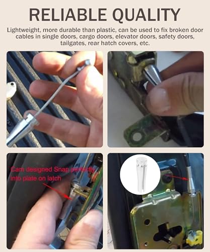 bylikeho 8 Ends Door Cable Repair Kit,Car Door OEM Cable Fix Part,Car Parts Car Accessories Vehicle Door Latch Lock Cable Repair Kit,Car Rear Door Lock Cable Repair Set,Fit for F150,F250,F350 and More