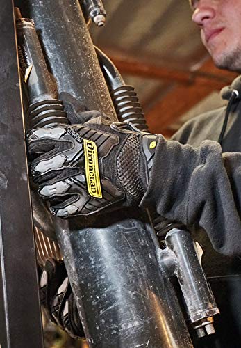 Ironclad Command Impact Work Gloves; Touch Screen Gloves Conductive Palm & Fingers, Impact Protection, Machine Washable - color: Black, size: 2x-large (Pack of 1)