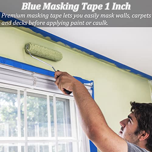 Premium Painter's Tape, 10 Rolls Blue Tapes Painters Tape, 1.88in x 60.1yds, General Purpose Masking Tape, Multi-Surface Painting Tape for Painter, DIY Crafts Arts, Indoor & Outdoor Use, Easy Removal - size: 10 Rolls, 1.88" x 60.1 Yds