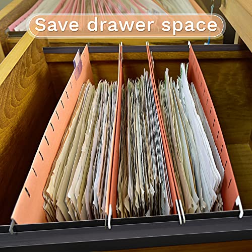 Leinuosen 6 Pcs File Cabinet Rails PVC Hanging Black Document Cabinet Rails for Drawer Sides Letter Size Office File Drawer Holder Organizer Storage, 15.8 Inches Long(3/4 Inch Wide) - size: 3/4 Inch Wide