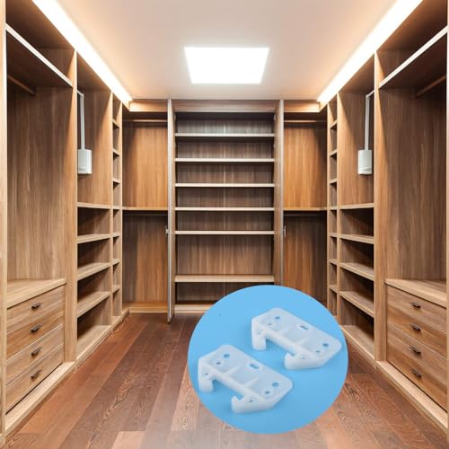 Set of 10 White Plastic Drawer Guides, Sturdy Rear Drawer Replacement Brackets with Screws, Perfect for Furniture, Dressers, and Wardrobes - Essential Drawer Track Parts