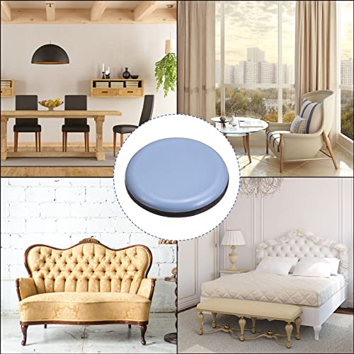 uxcell 1 1/2-Inch Round PTFE Furniture Sliders, Adhesive Self Stick for Wood Floors, Ceramic Tile and Carpeting 8pcs - size: 1 1/2-inch