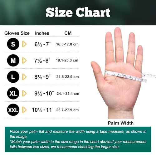 TitanFlex Heavy Duty Industrial Nitrile Gloves with Raised Diamond Texture, 8-mil, Latex Free (Green/Dark Green/Yellow) - color: 04 Dark Green (50ct), size: Large