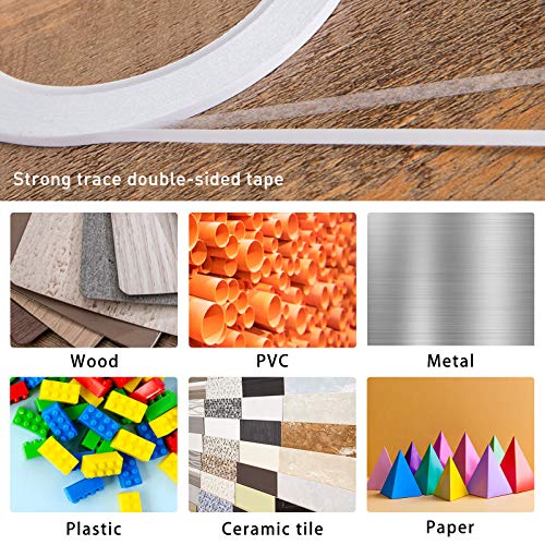 Kesote 6 Rolls Double Sided Tape for Crafts Scrapbooking, 3 Sizes - 1/8 in, 1/4 in, 3/8 in Thin Double Sided Adhesive Tape, 82Ft Per Roll - size: 1/8 In, 1/4 In, 3/8 In